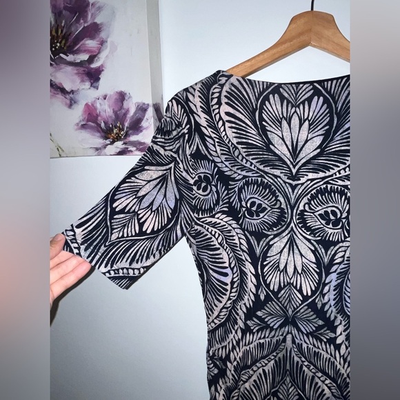 Nordstrom A Pea in a Pod ruched maternity dress Midi-  small PTP 16.5inch - Picture 8 of 11